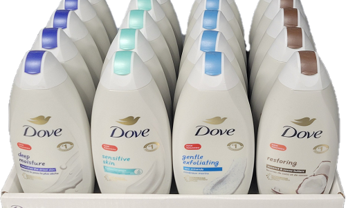 DOVE BODY WASH 20CT 22oz ASSORTED