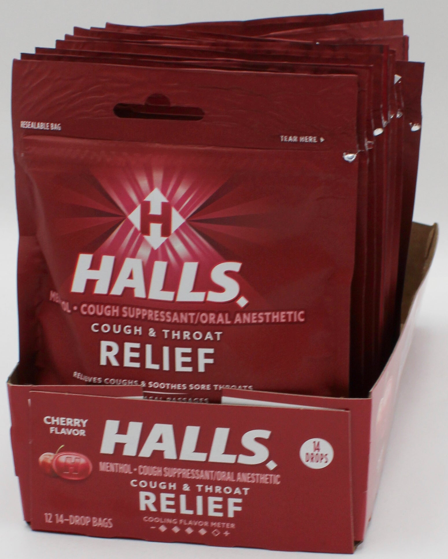 HALLS 14 PC CHERRY BAG BB 9/20/26 .