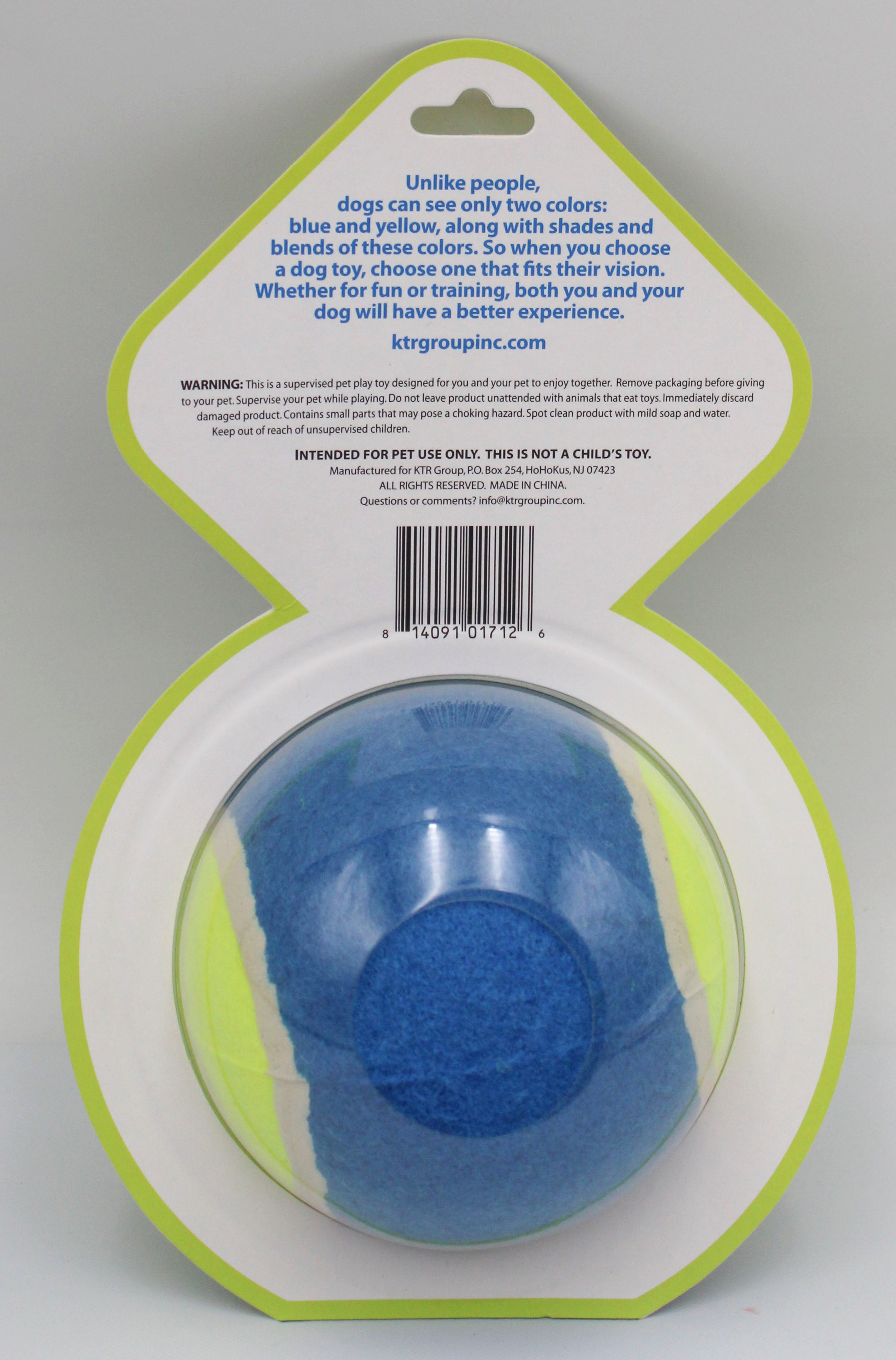 FETCH & CATCH 4" SQUEAKY TENNIS BALL DOG TOY