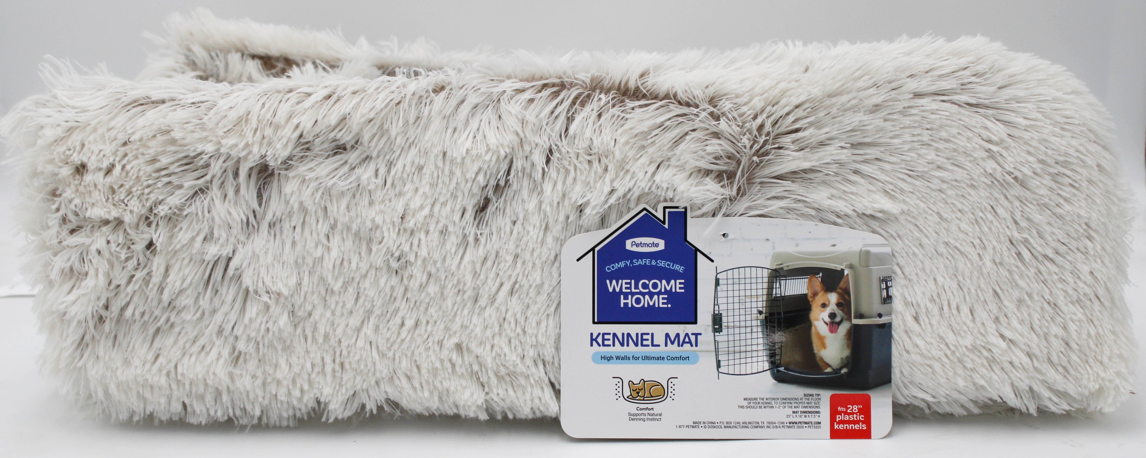 PETMATE HIGH WALL KENNEL MAT PLUSH 28""