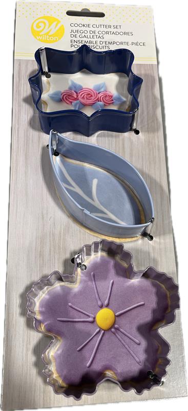SP WILT METAL CUTTERS DECORATE COOKIE SET  3CT