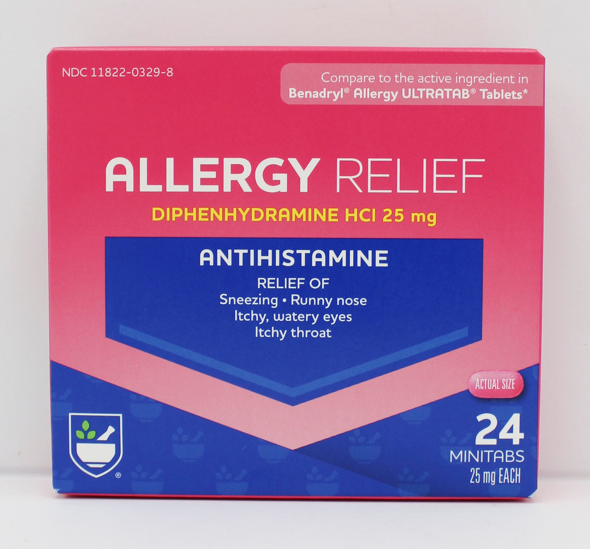 RITE AID ALLERGY RELIEF MINITABS 24ct EXP 7/15/2027