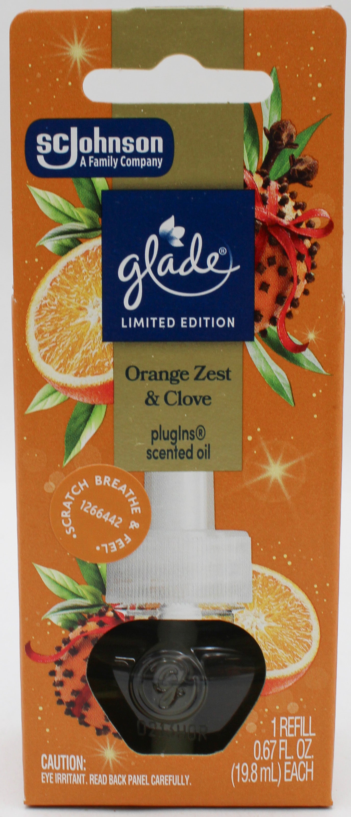 Glade Plug-In Scented Oil Orange Clove 0.67oz Refill