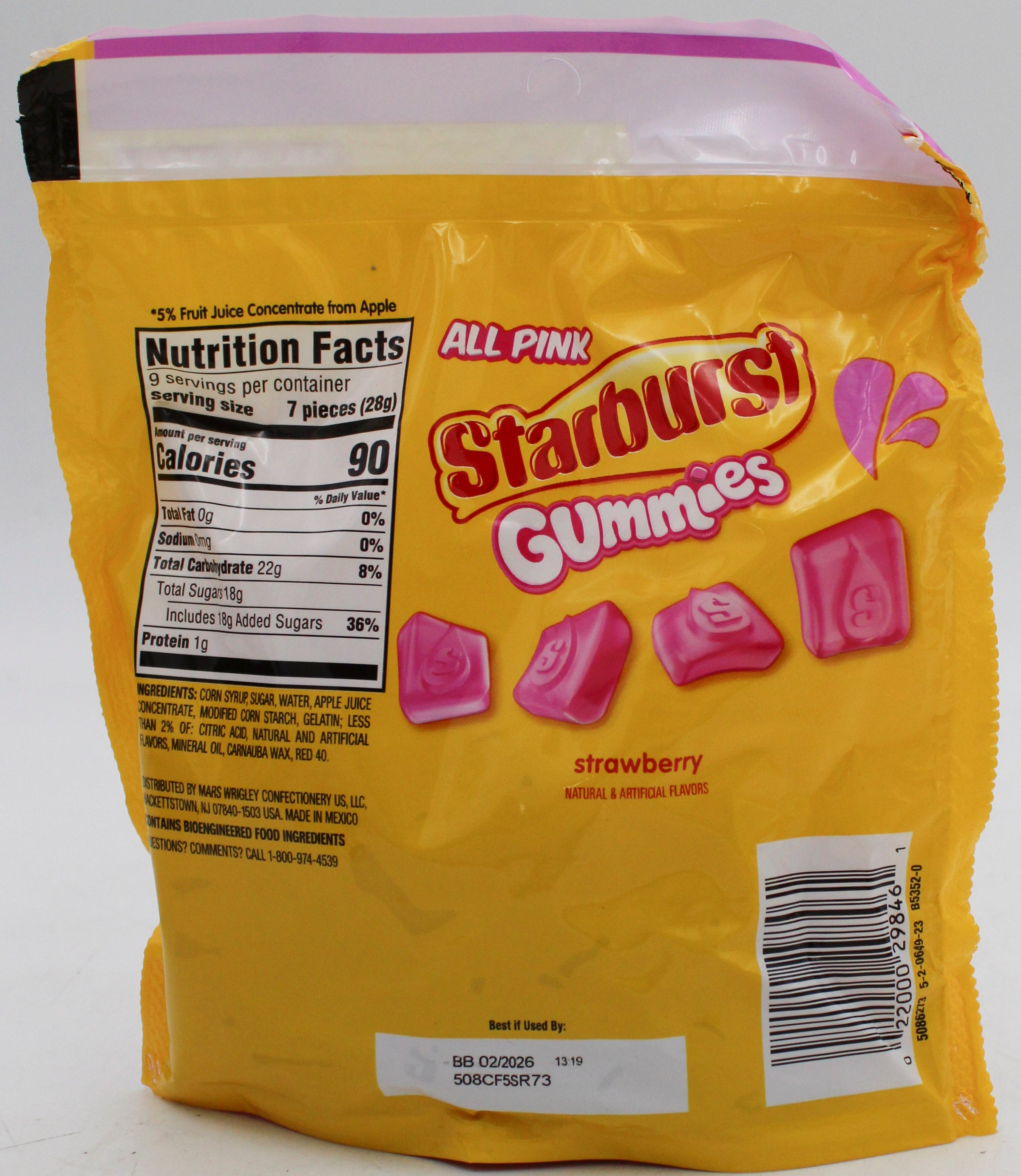 STARBURST ALL PINK GUMMIES SHARING SIZE 9 Oz BB 2/17/26