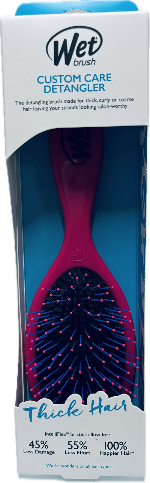 WET BRUSH CUSTOM CARE DETANGLER THICK HAIR PINK NI