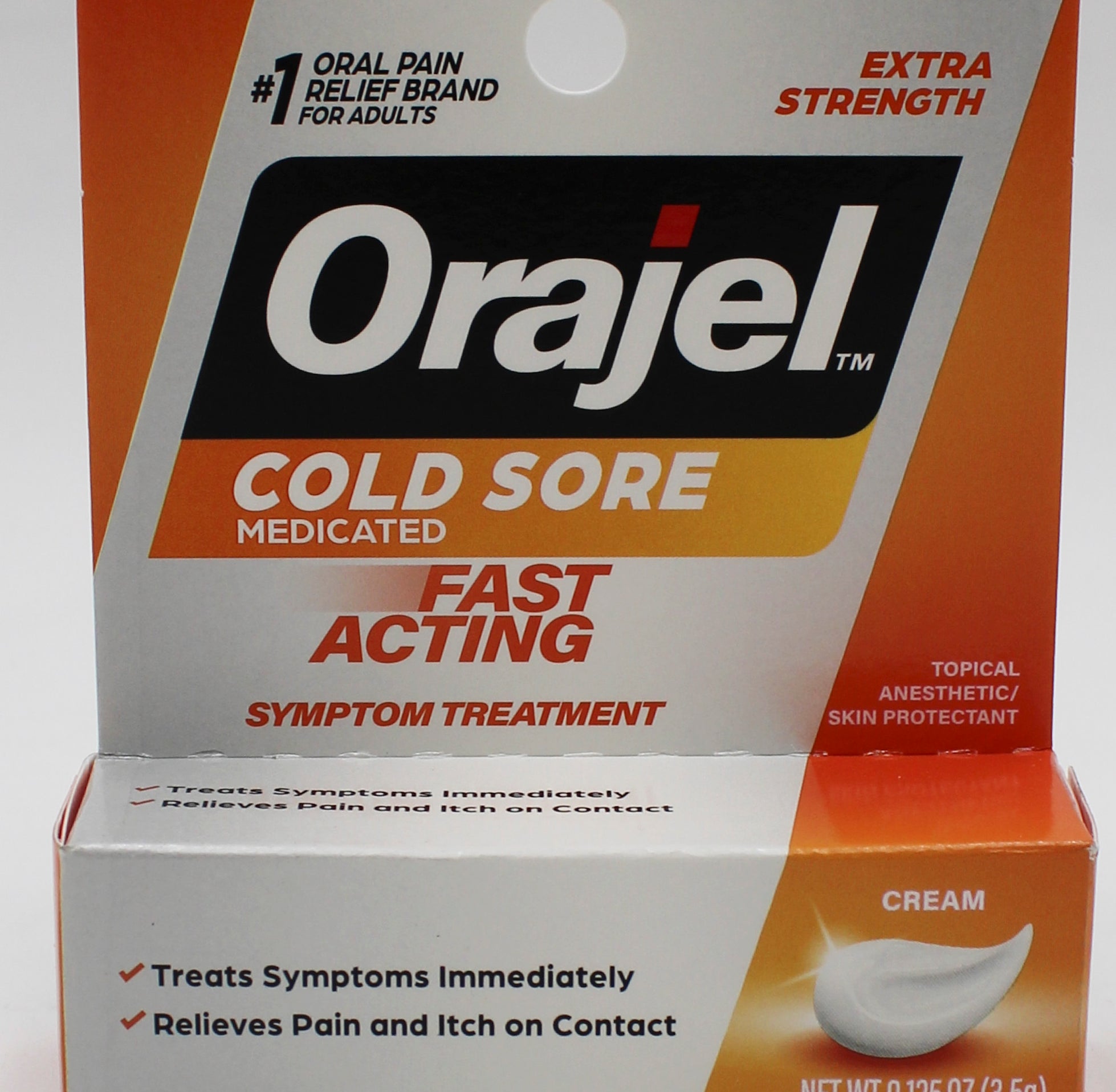 ORAJEL FAST ACTING COLD SORE CREAM .125oz EXP 11/2027