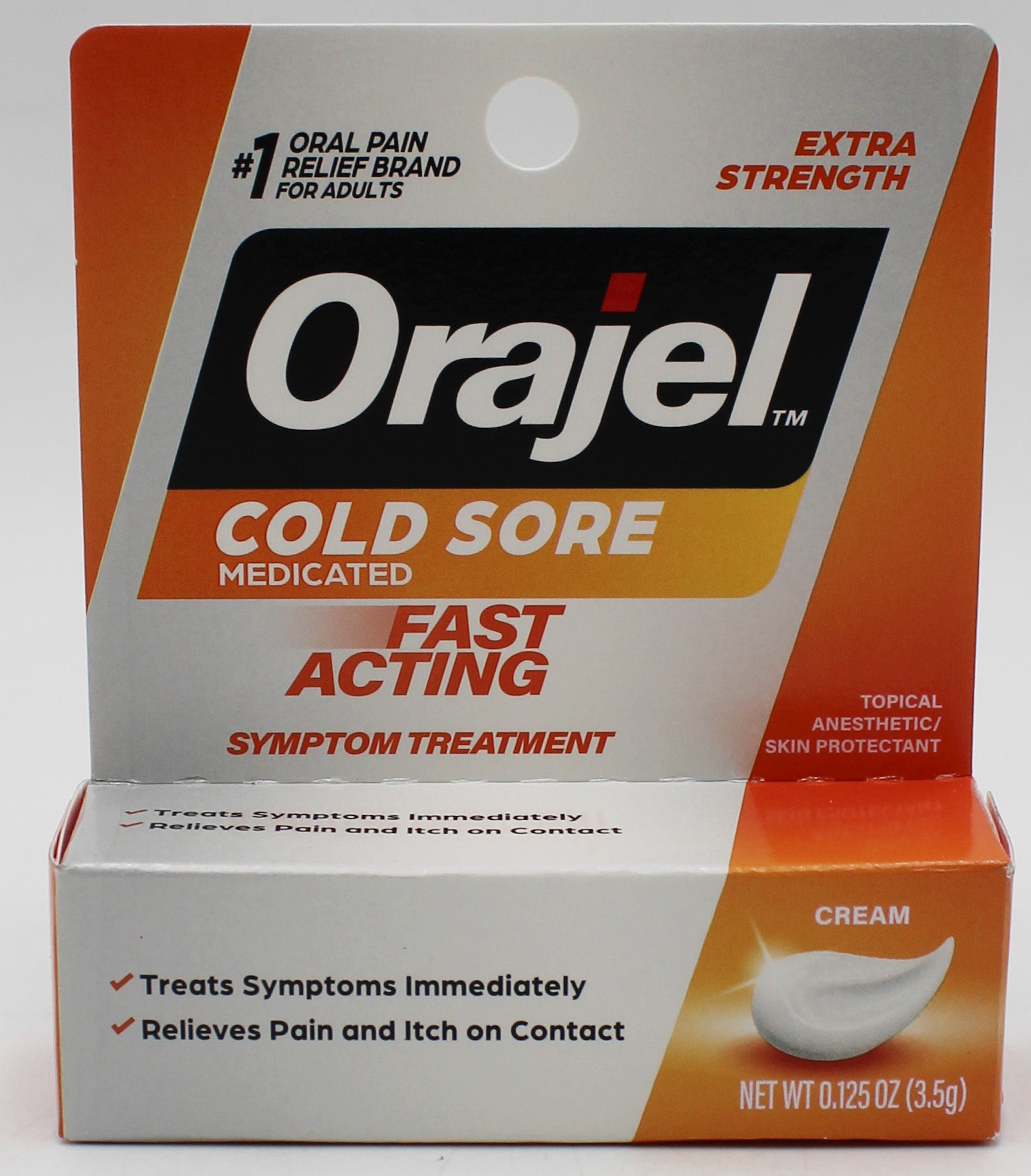 ORAJEL FAST ACTING COLD SORE CREAM .125oz EXP 11/2027
