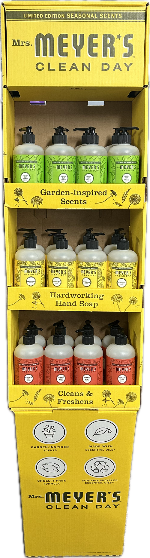 MRS MEYERS ASSORTED HAND SOAP DISPLAY