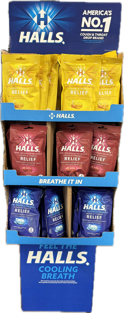 HALLS MIX 30PC BAG FS 72CT  BB 4/13/26