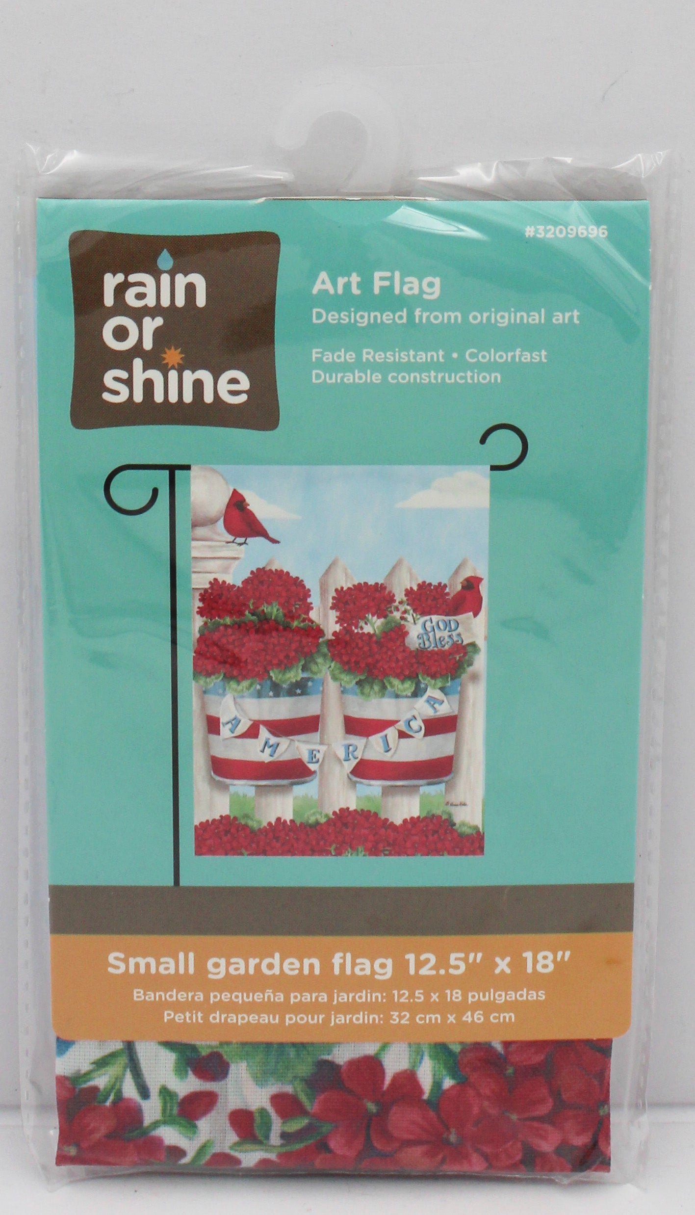 GARDEN FLAG - GOD BLESS AMERICA 12.5in x 18in