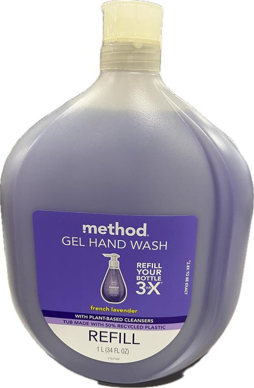 SP METHOD GEL HAND WASH REFILL FRENCH LAVENDER 34oz