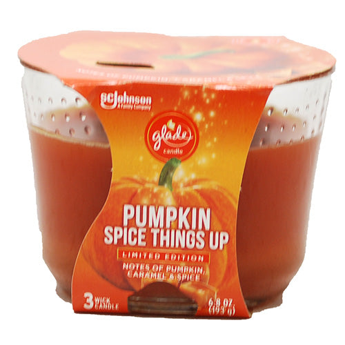 GLADE 3WICK CANDLE 6.8oz-PUMPKIN SPICE