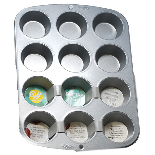 WILTON RECIPE RIGHT MUFFIN PAN (12 CAVITY)