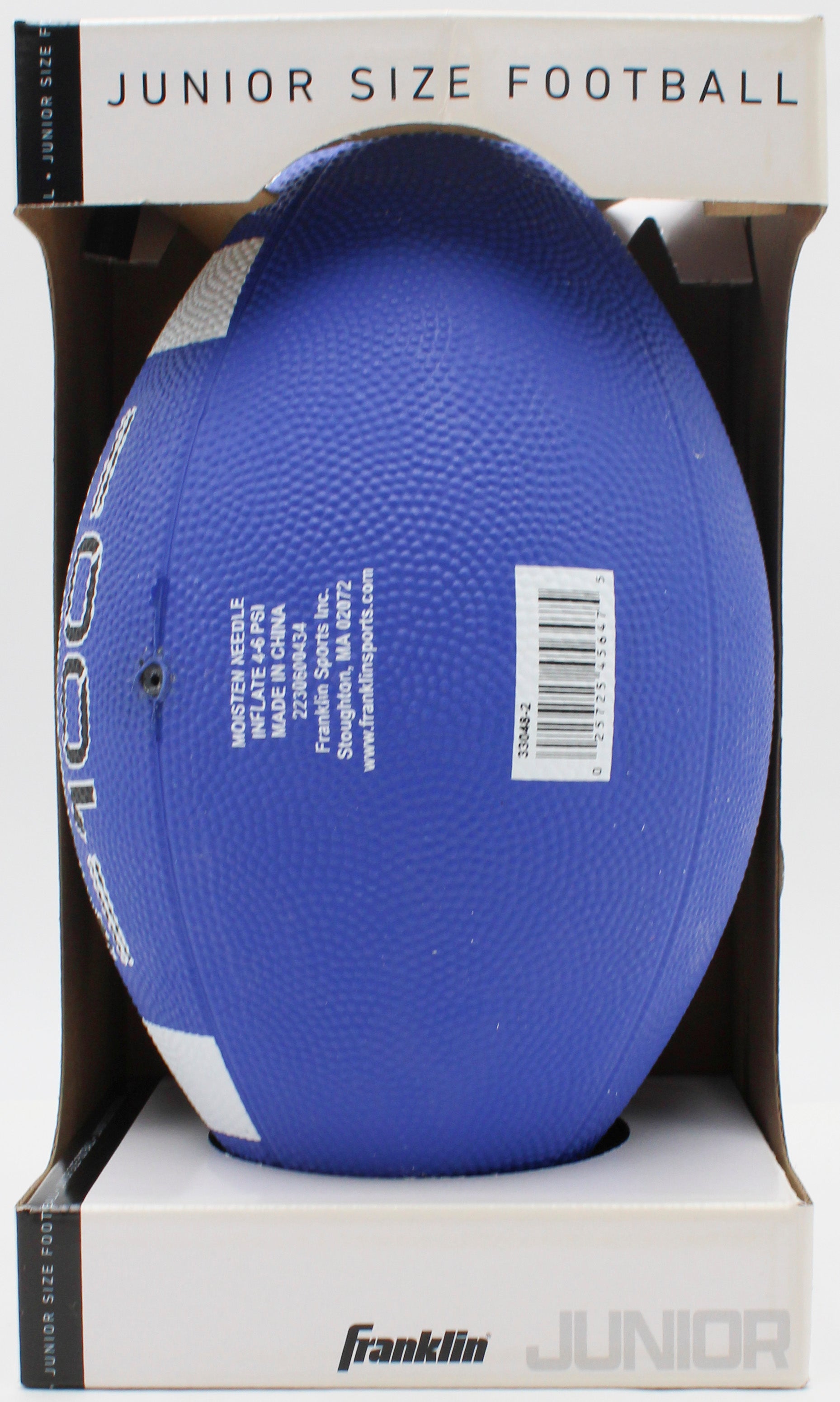 FRANKLIN 100 JUNIOR RUBBER FOOTBALL BLUE/WHITE