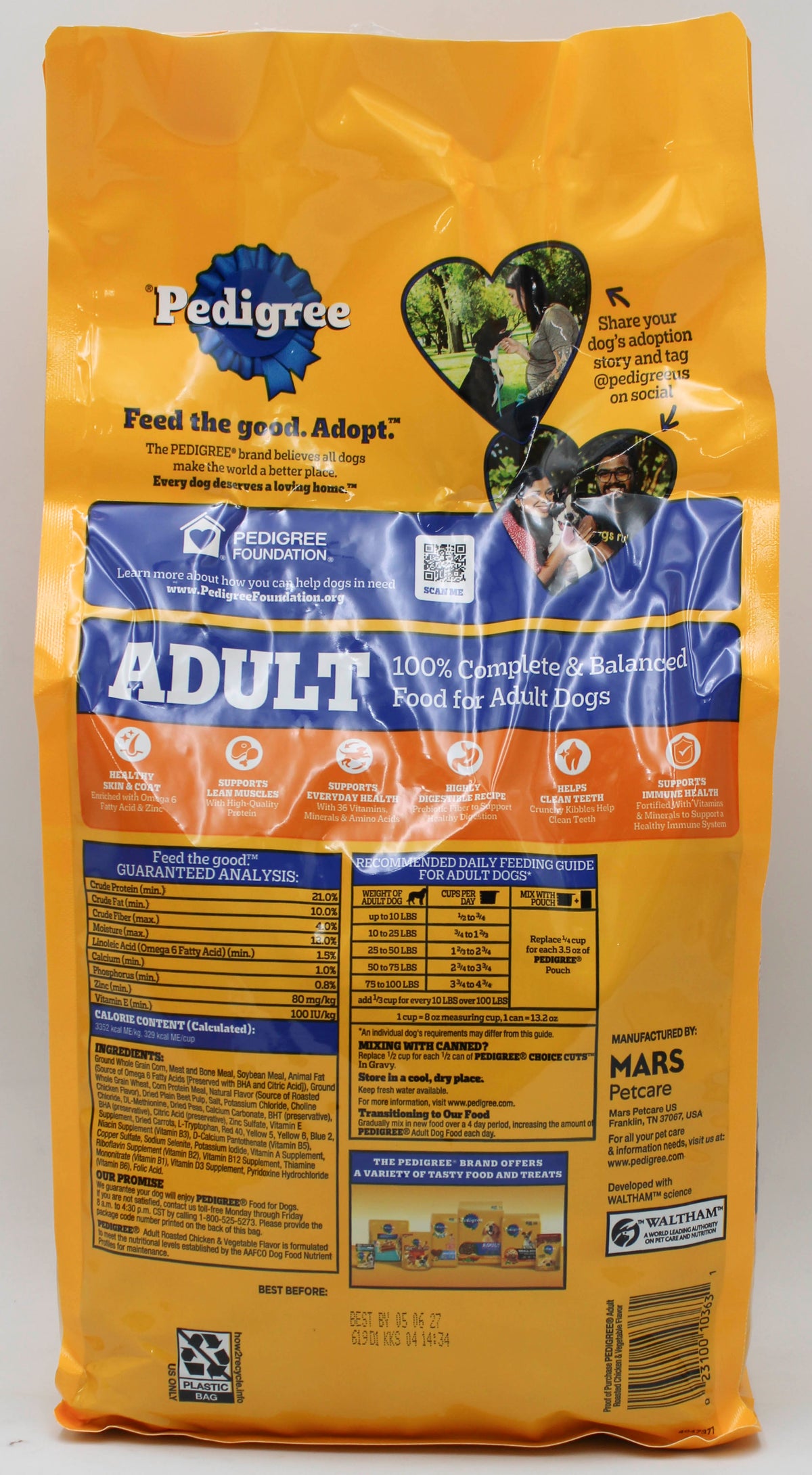 PEDIGREE ADULT DRY DOG FOOD CHICKEN 3.5lb BB 3.12.27