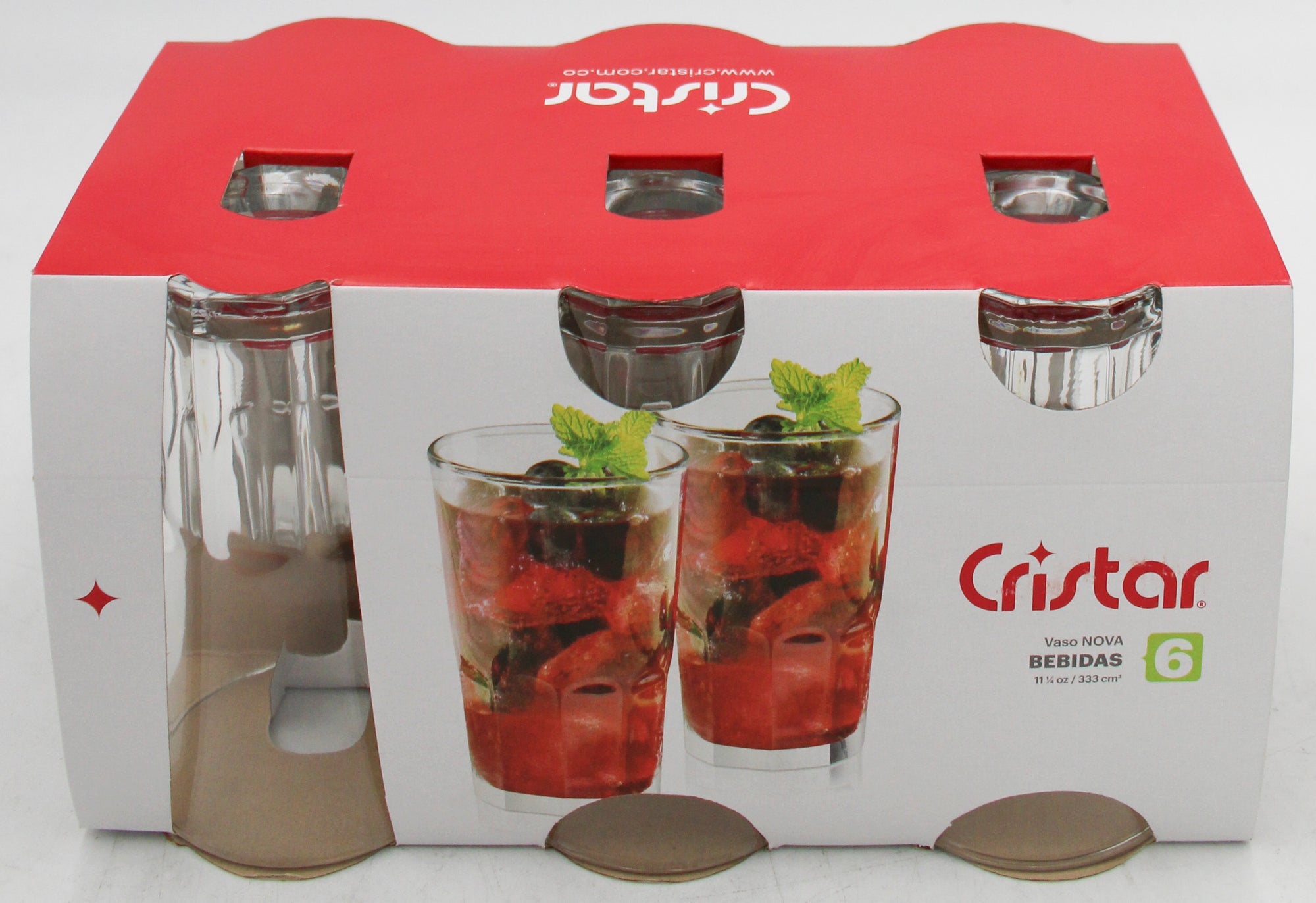 NOVA BEVERAGE GLASS SLEEVE SET 6ct 12oz