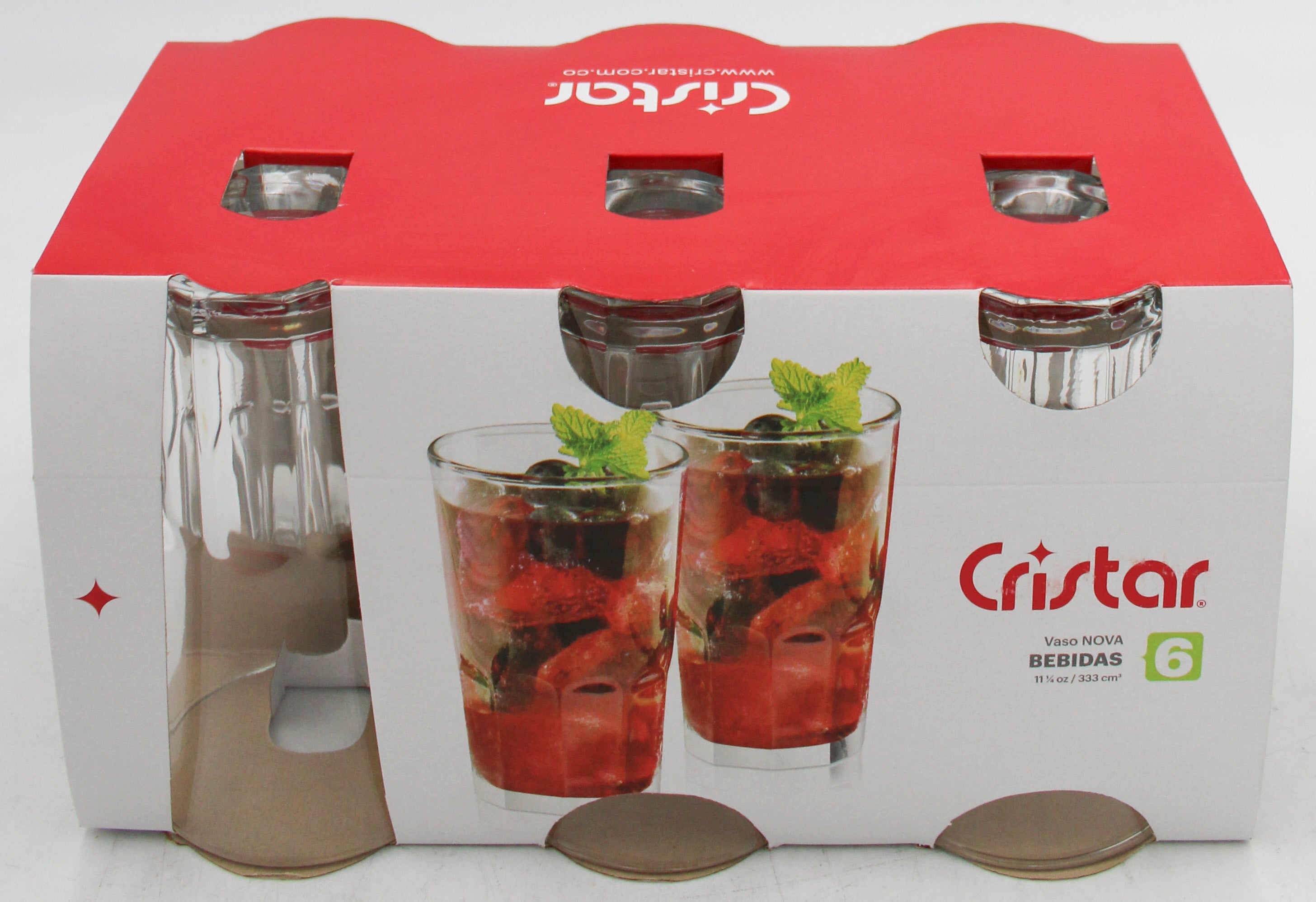 NOVA BEVERAGE GLASS SLEEVE SET 6ct 12oz