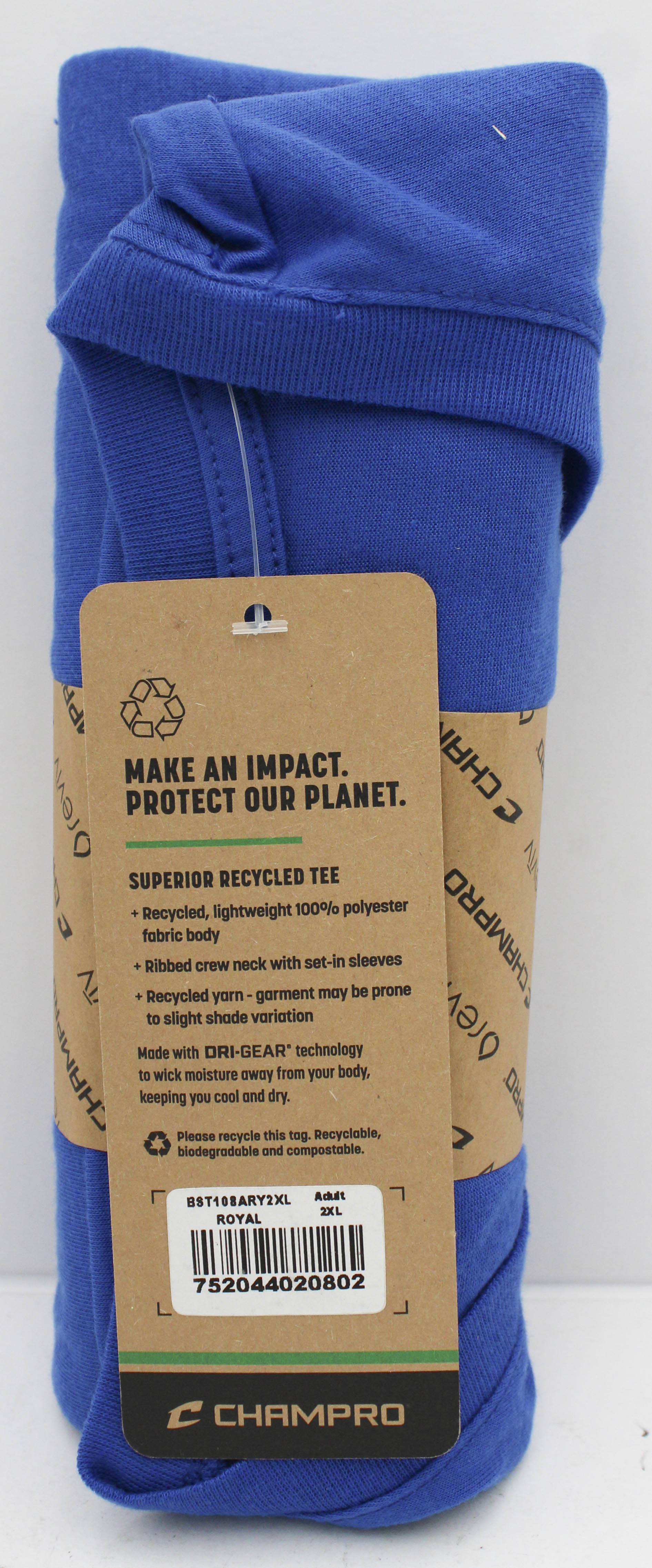 T-SHIRT - ADULT -ROYAL BLUE- 2XL