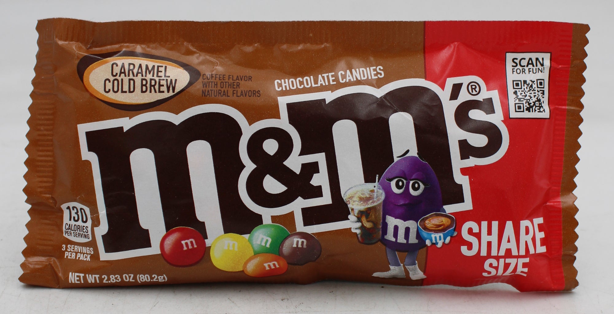 M&M'S CARAMEL COLD BREW MILK CHOCOLATE CANDY SHARE SIZE  2.83 Oz BB 1/31/26