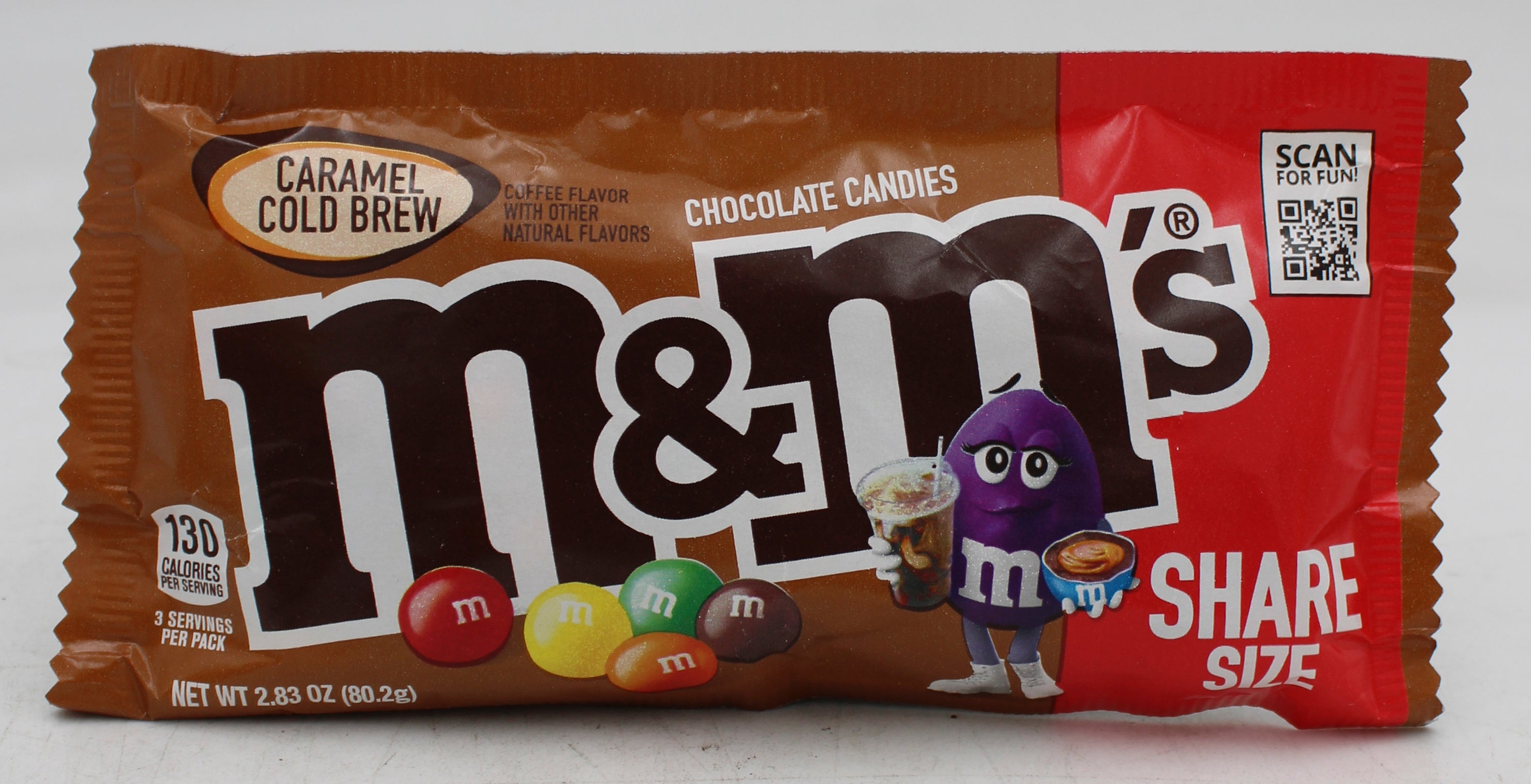 M&M'S CARAMEL COLD BREW MILK CHOCOLATE CANDY SHARE SIZE  2.83 Oz BB 1/31/26