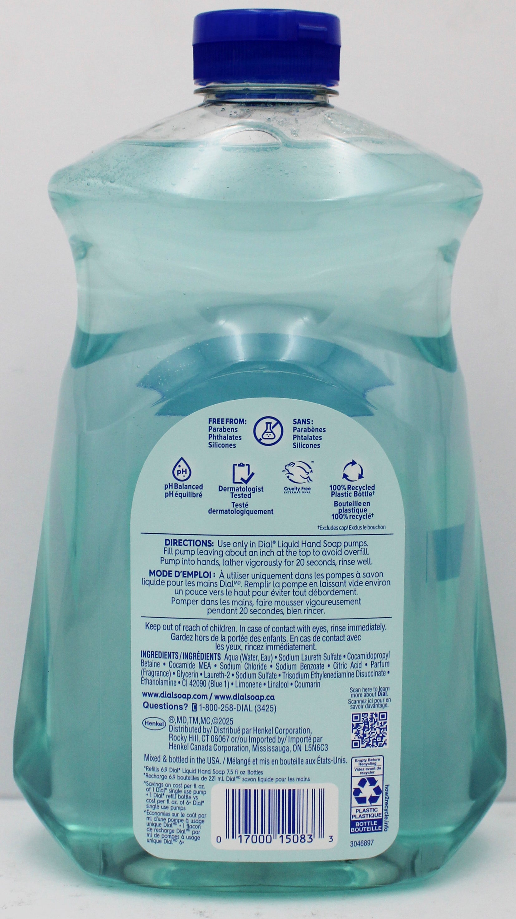 Dial Liquid Hand Soap Coconut Mango Refill 52oz