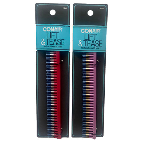 Lift/Tease Fine Hair Comb Assorted – Wholesale Pack