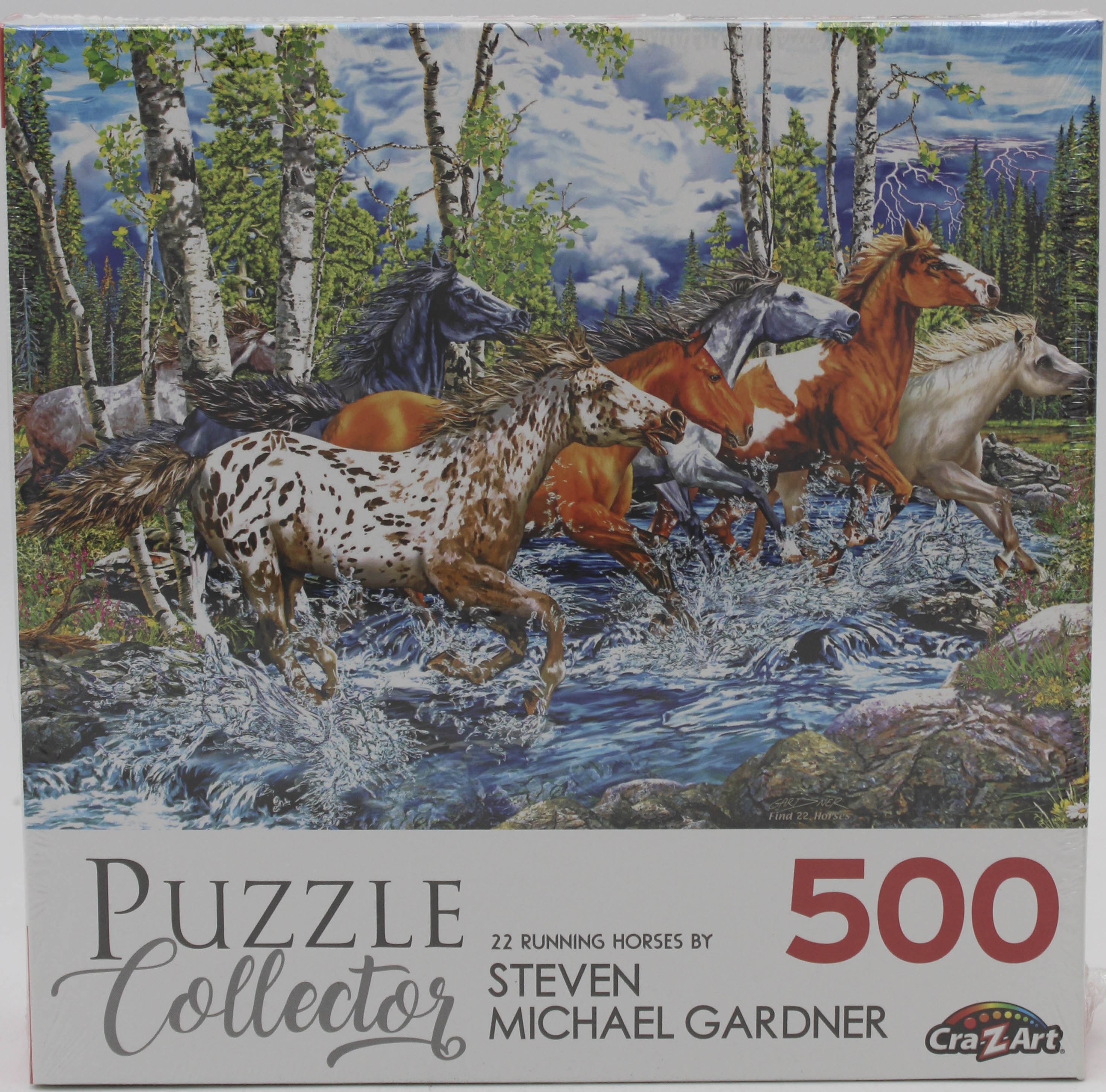 CRA-Z-ART PUZZLE COLLECTOR 22 RUNNING HORSES 500PC