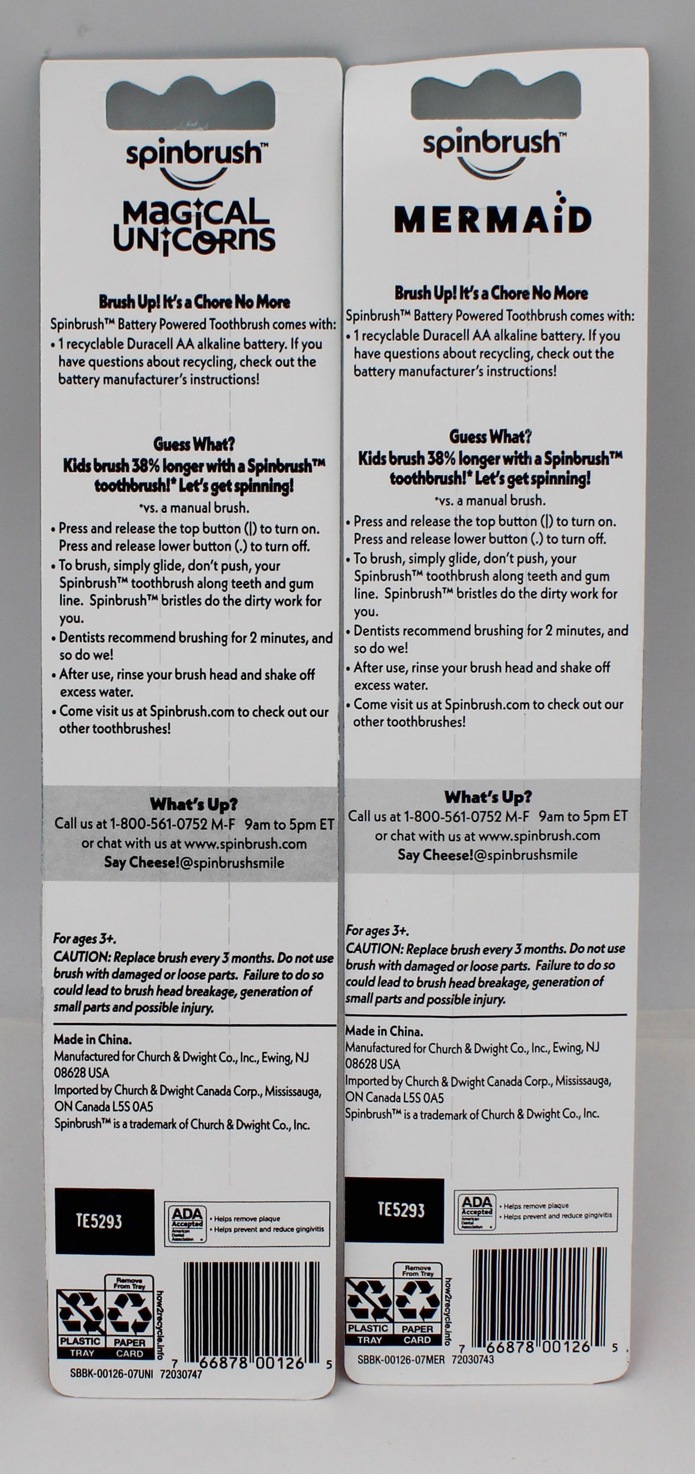 SPINBRUSH KIDS ARM & HAMMER POWER TOOTHBRUSH MY STYLE GIRLS