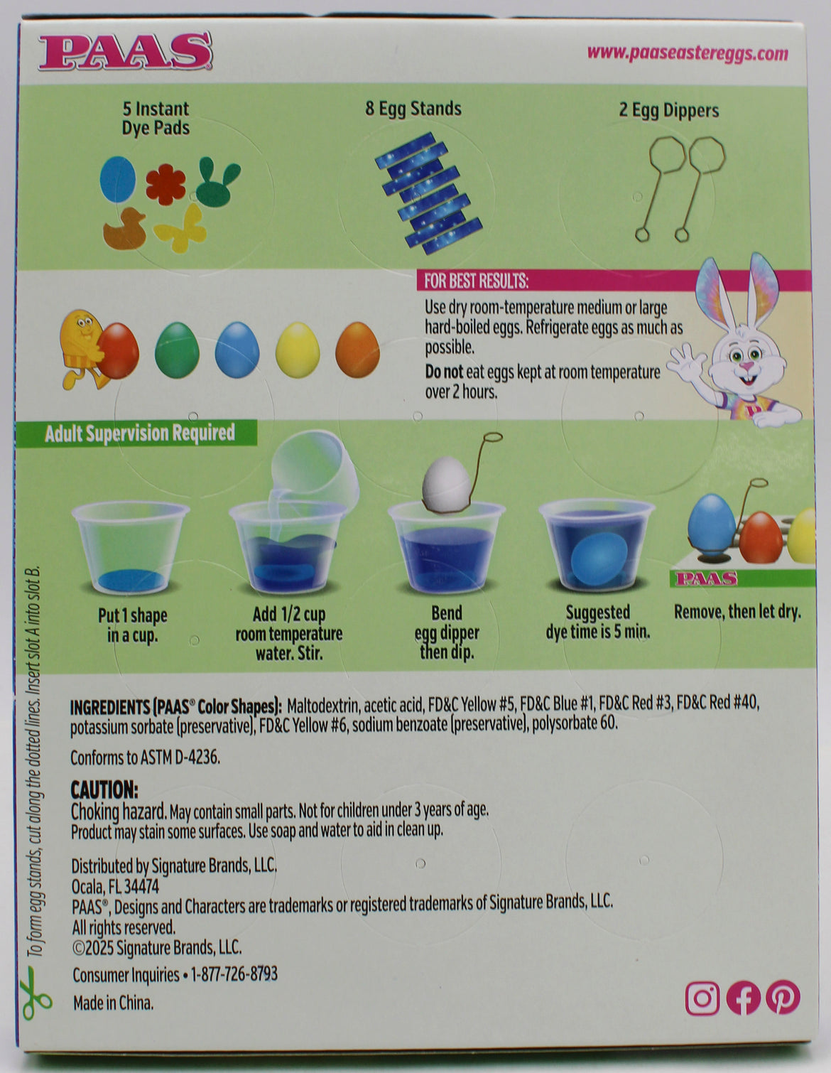 PAAS MAGIC COLOR SHAPES EGG DECORATING KIT SHELF TRAY