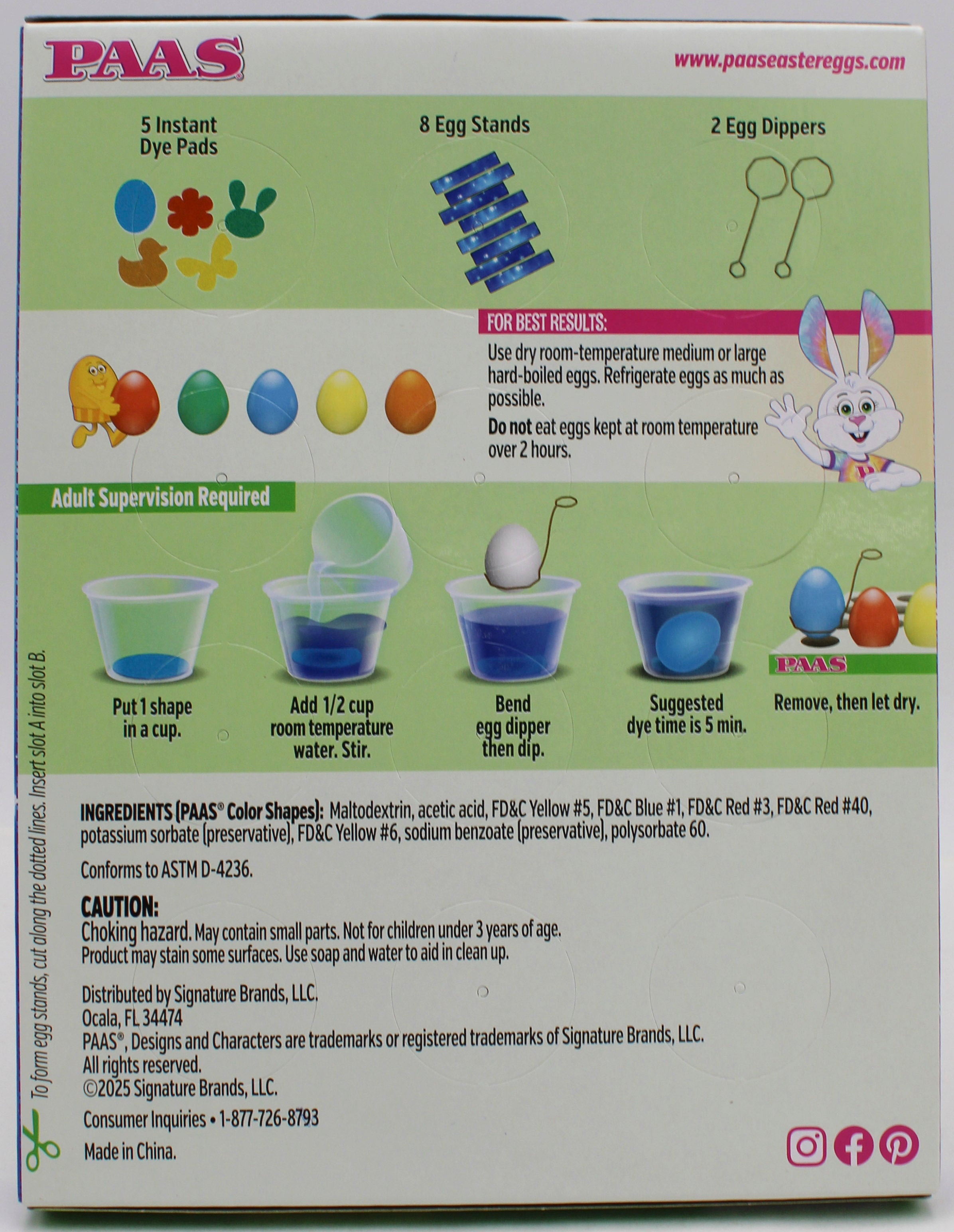 PAAS MAGIC COLOR SHAPES EGG DECORATING KIT SHELF TRAY
