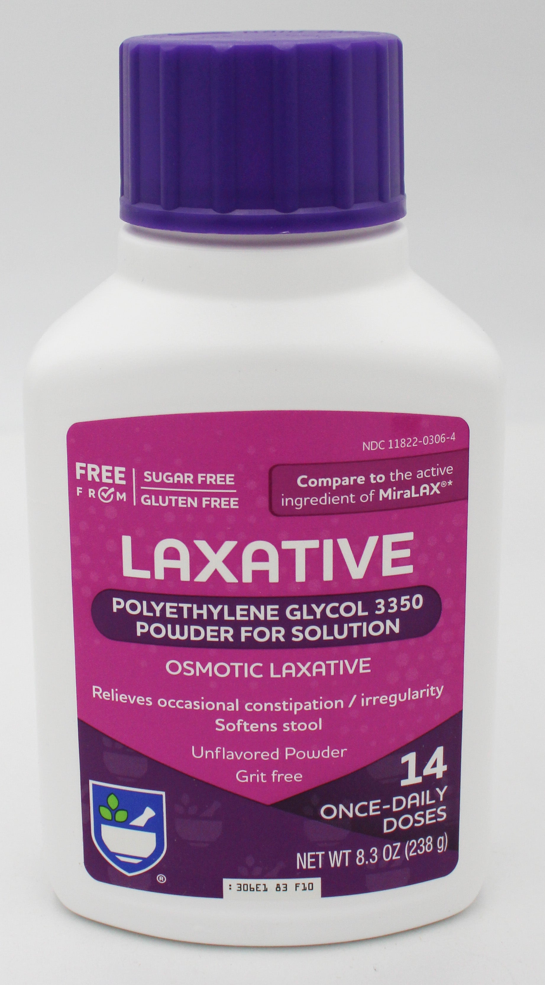 RITE AID LAXATIVE POWDER 14 DOSES 8.3oz EXP 12/31/2027 COMPARES TO MiraLax