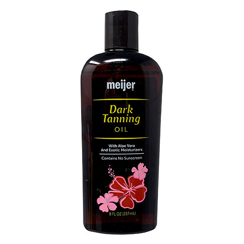 MEIJER DARK TANNING OIL 8oz W/ALOE