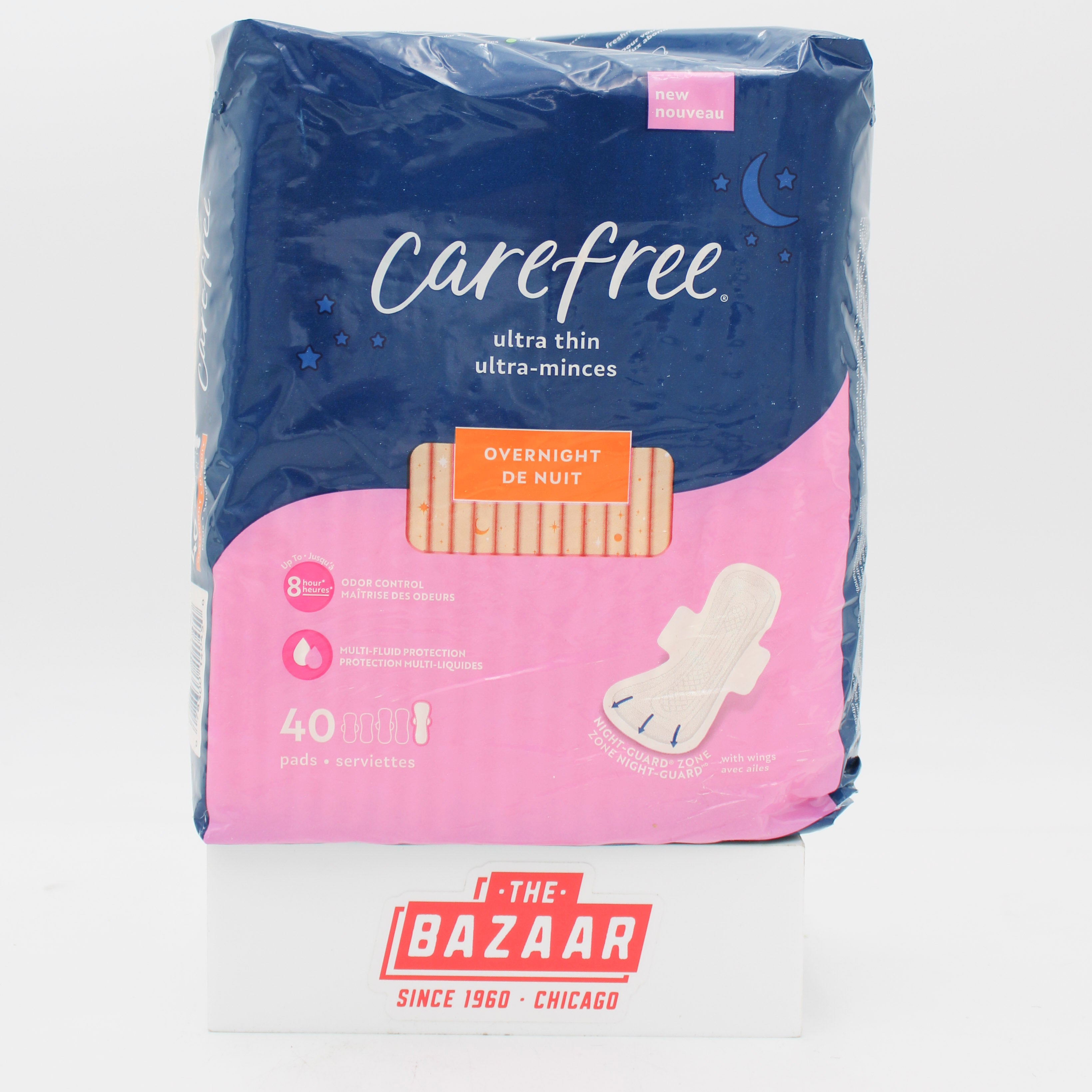 SP CAREFREE ULTRA THIN OVERNIGHT DE NUIT 40CT NI