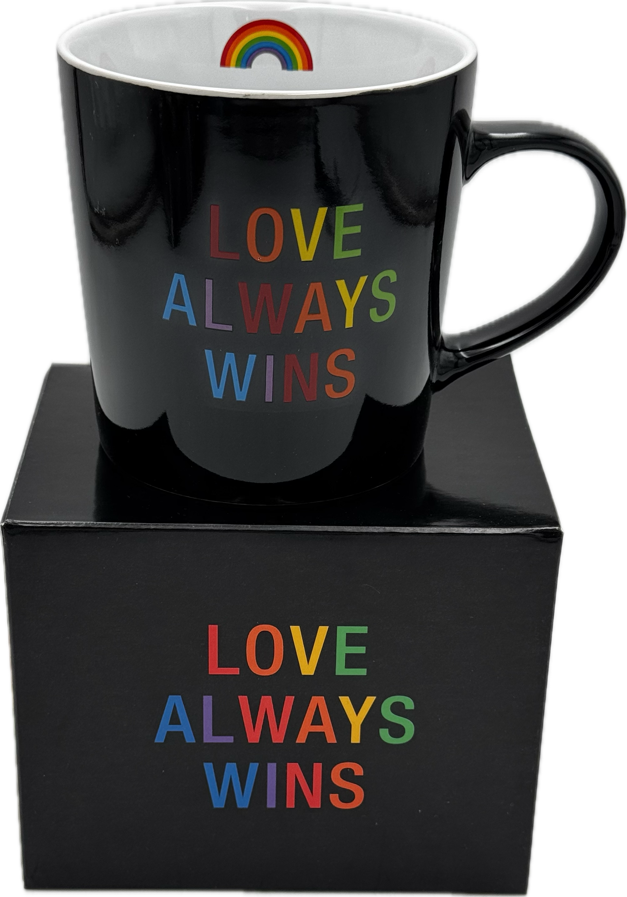 LOVE ALWAYS WINS MUG 18OZ