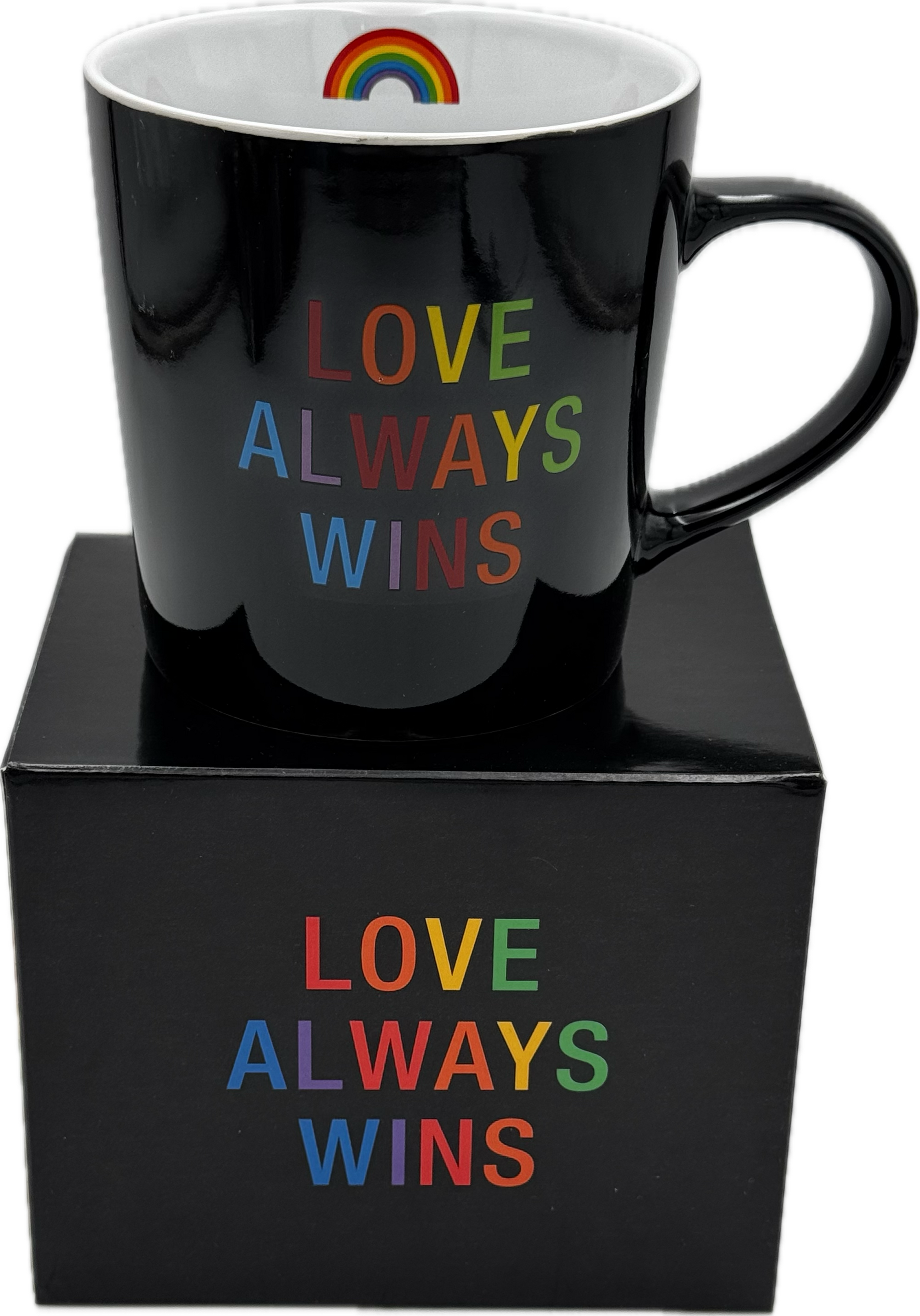 LOVE ALWAYS WINS MUG 18OZ