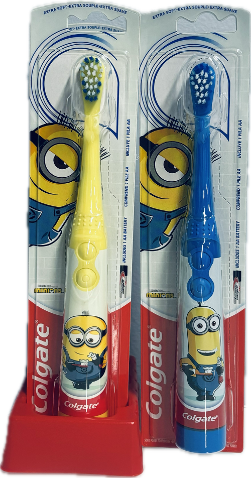 COLGATE KIDS BATTERY POWERED TOOTHBRUSH MINIONS EXTRA SOFT NI