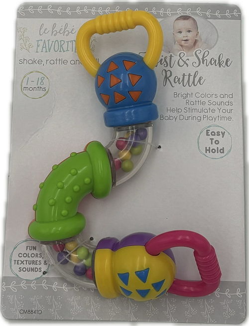 CRIBMATES TWIST AND SHAKE RATTLE 1-18 MONTHS