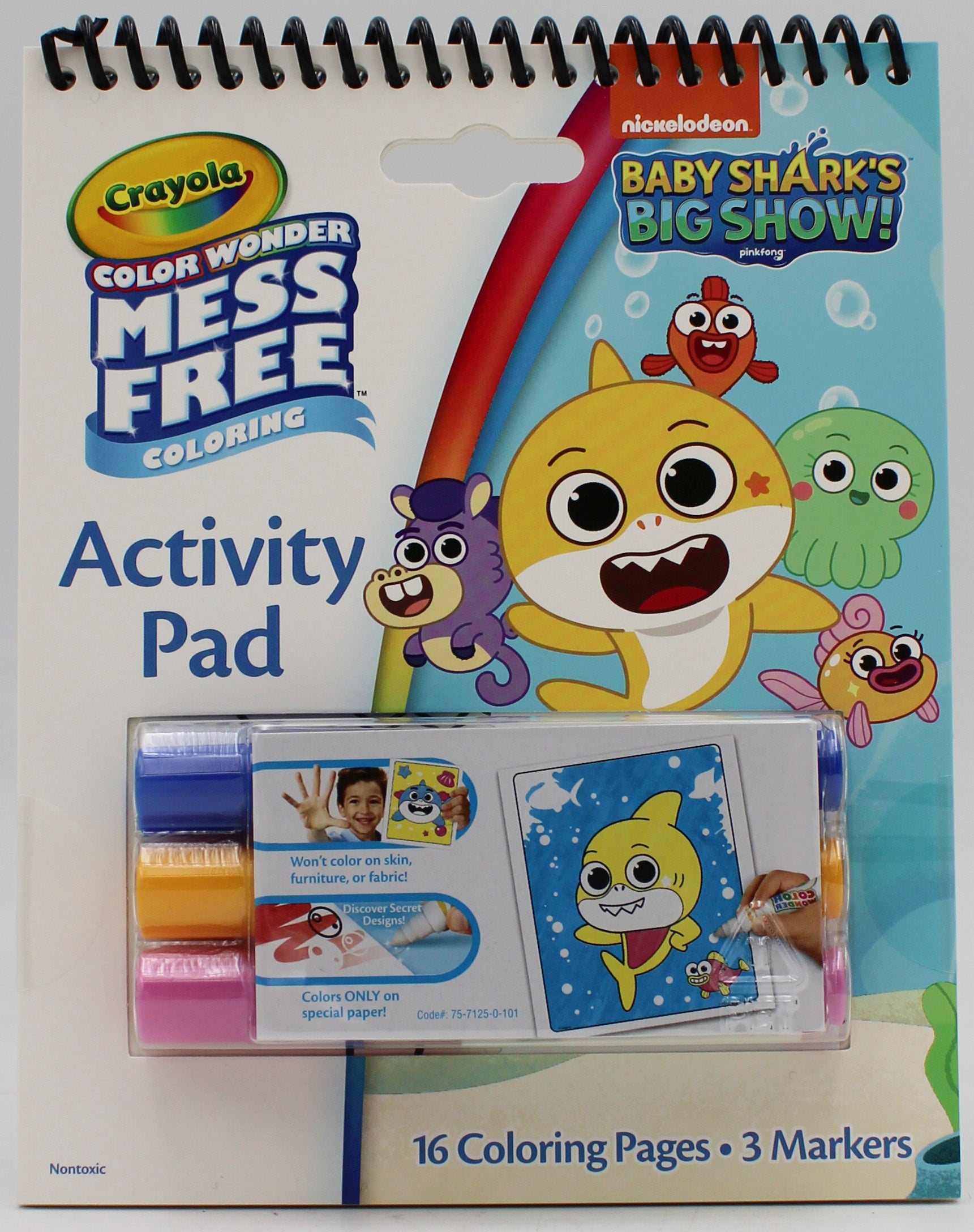 CRAYOLA COLOR WONDER ACTIVITY PAD, BABY SHARK NI