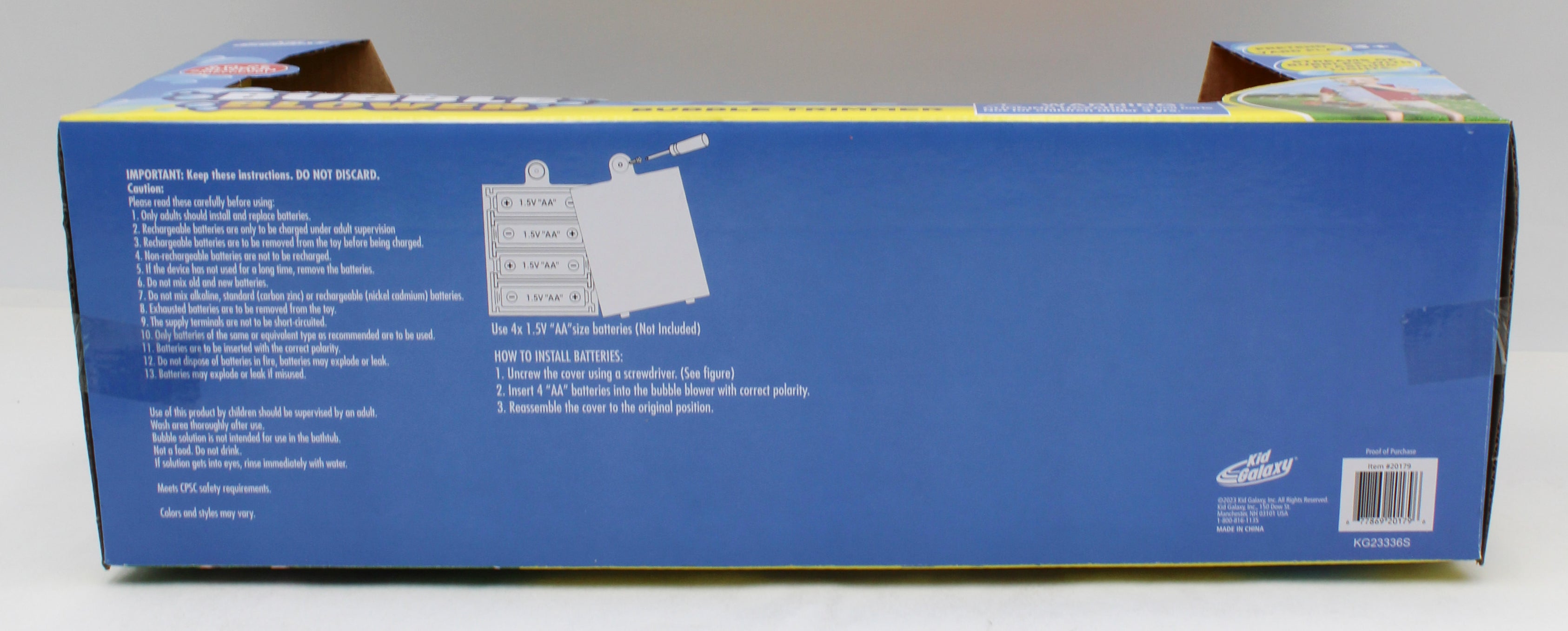 ELECTRIC TRIMMER BUBBLE BLOWER