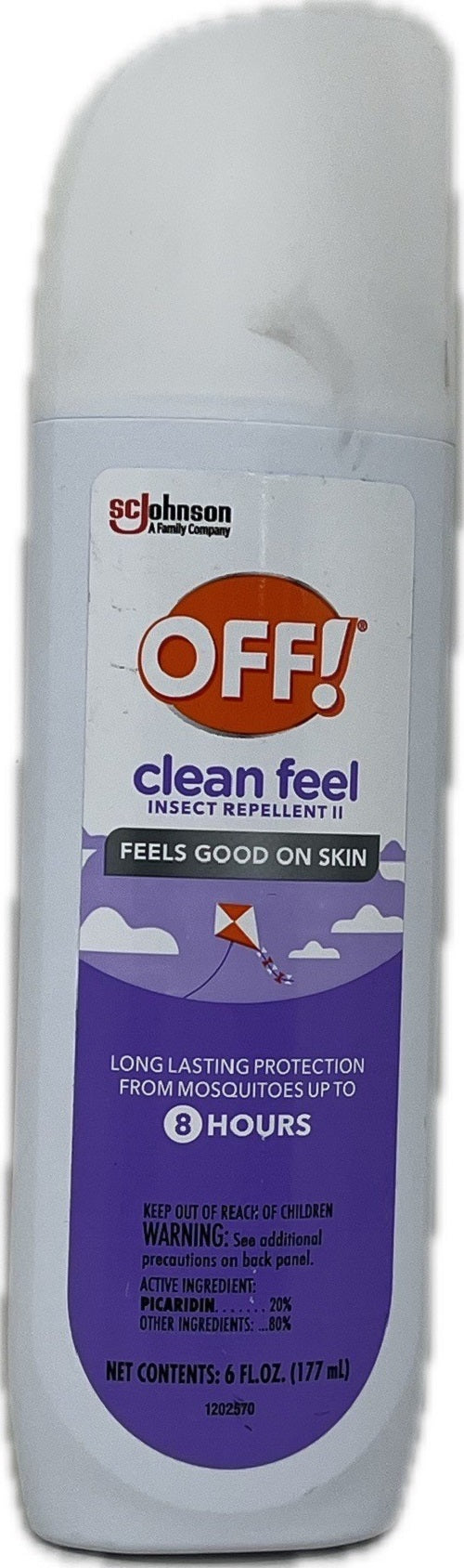 SP OFF CLEAN FEEL INSECT REPELLENT II ON SKIN 6oz