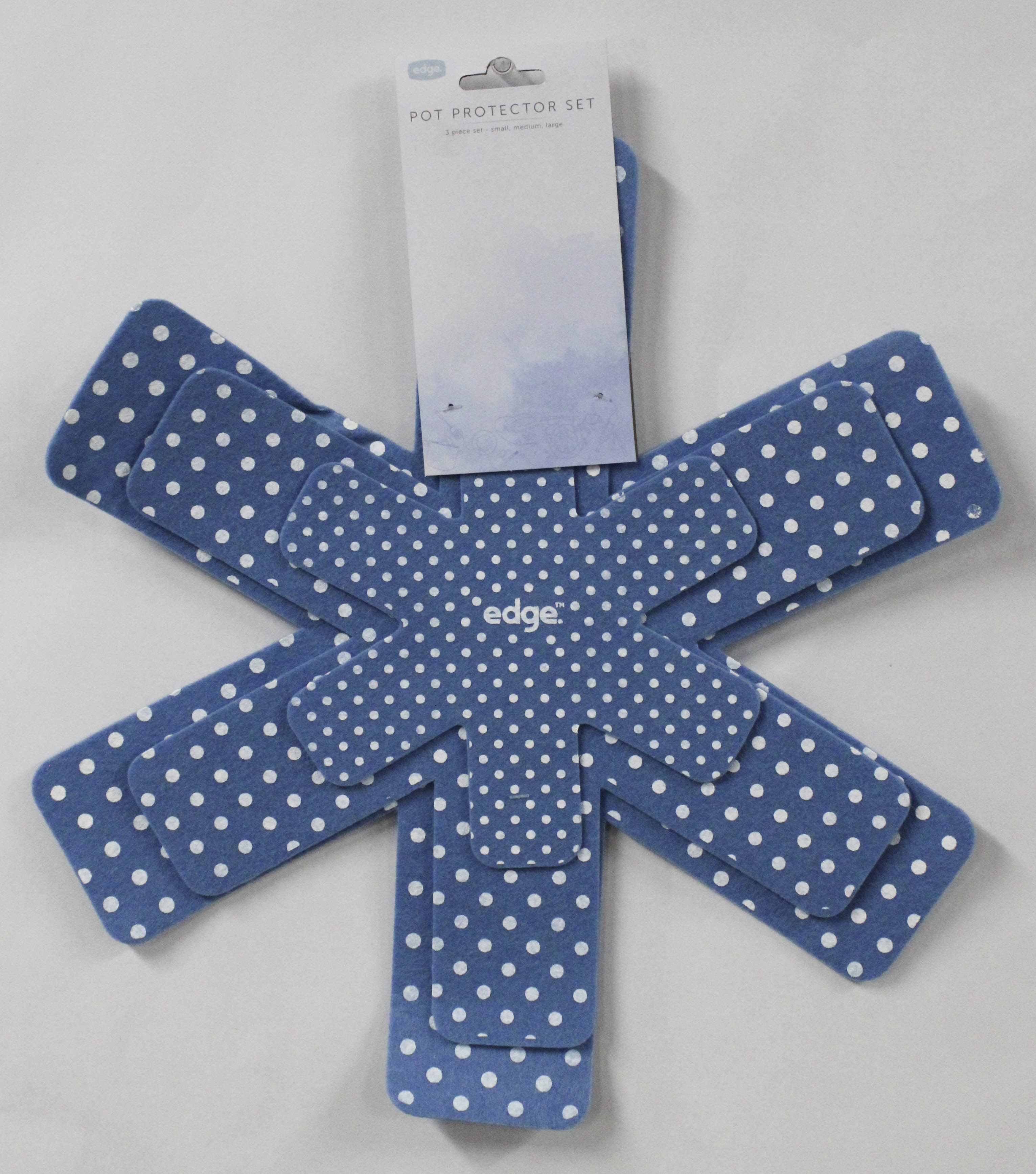 3PC PAN AND POT PROTECTOR PADS - BLUE