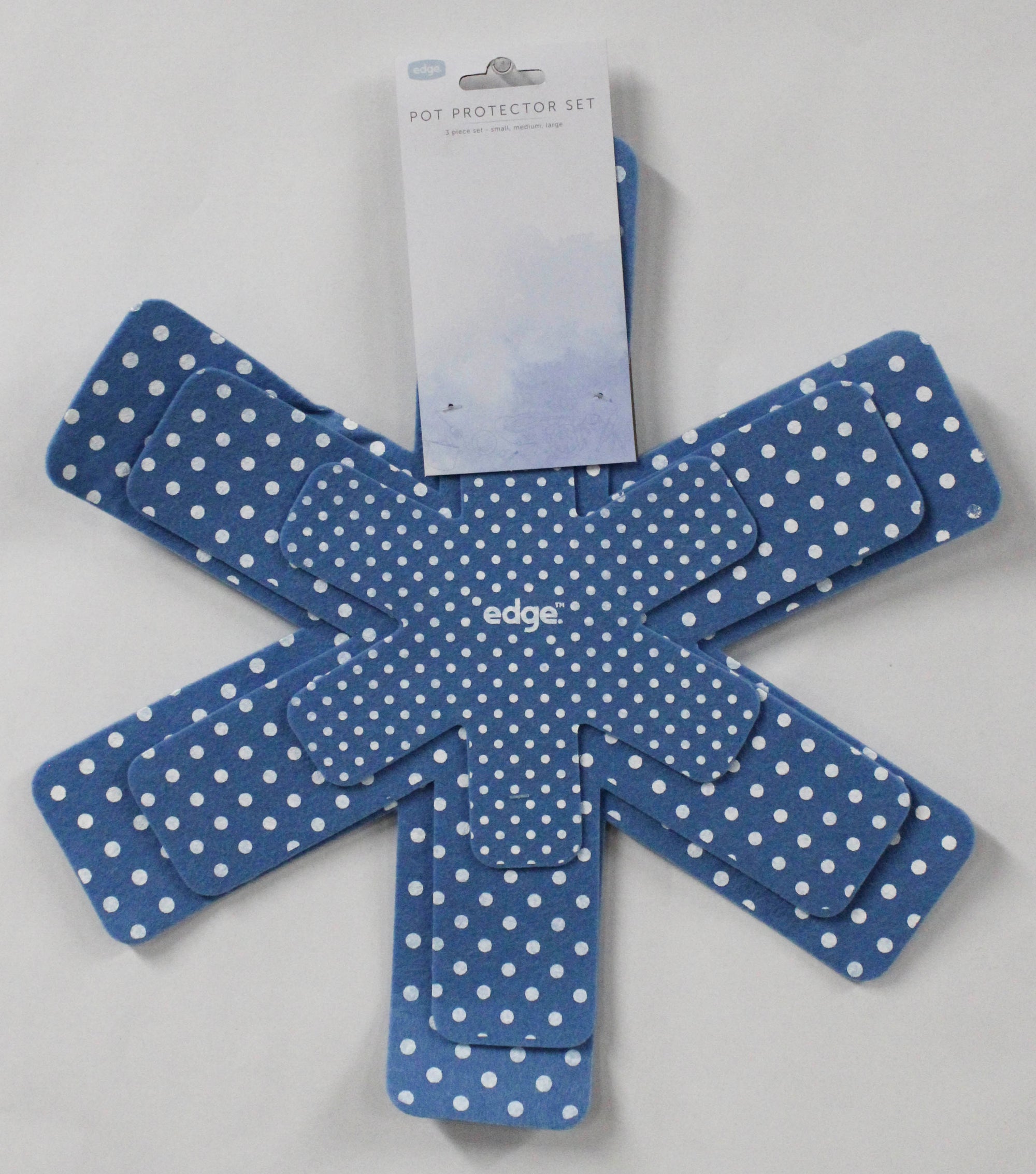 3PC PAN AND POT PROTECTOR PADS - BLUE