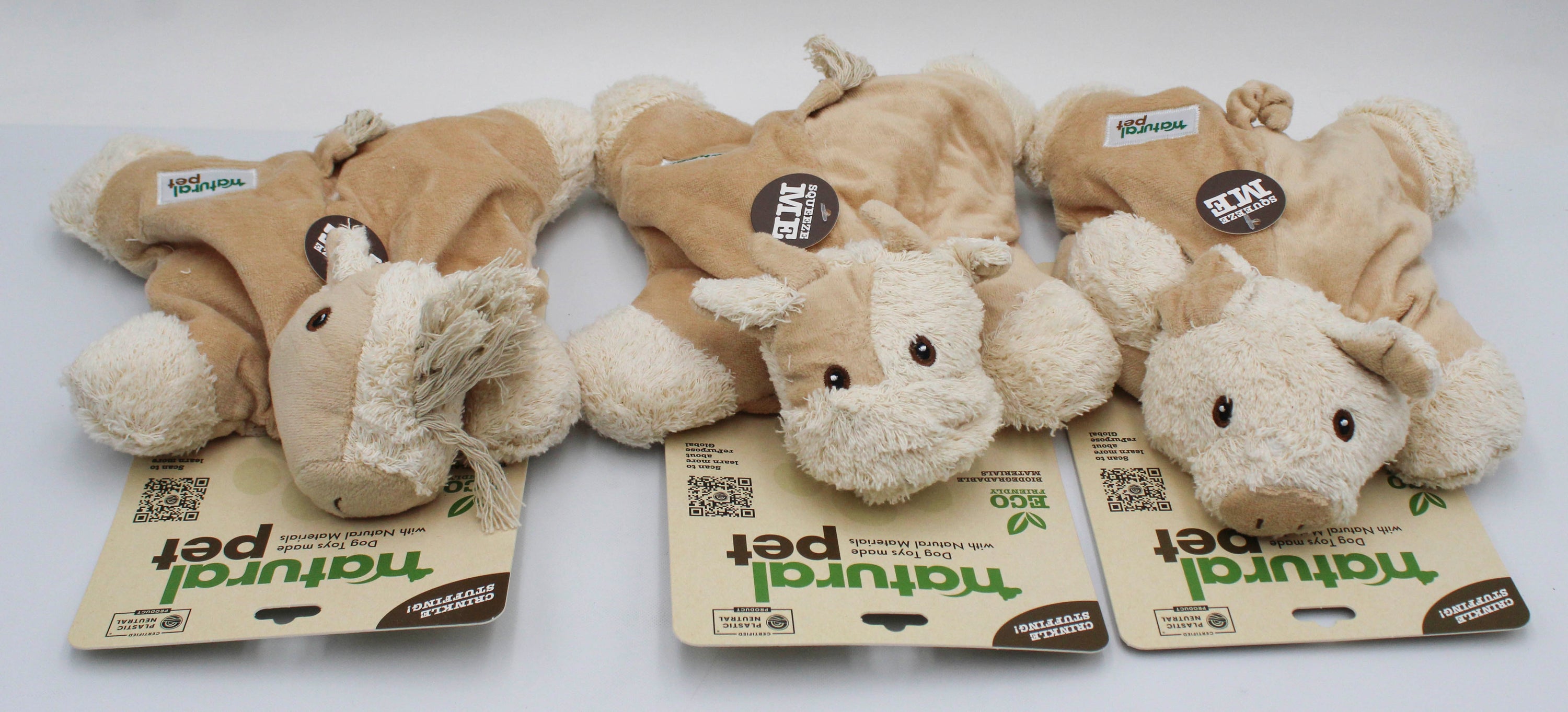 NATURAL PET PILLOW DOG TOY ASST