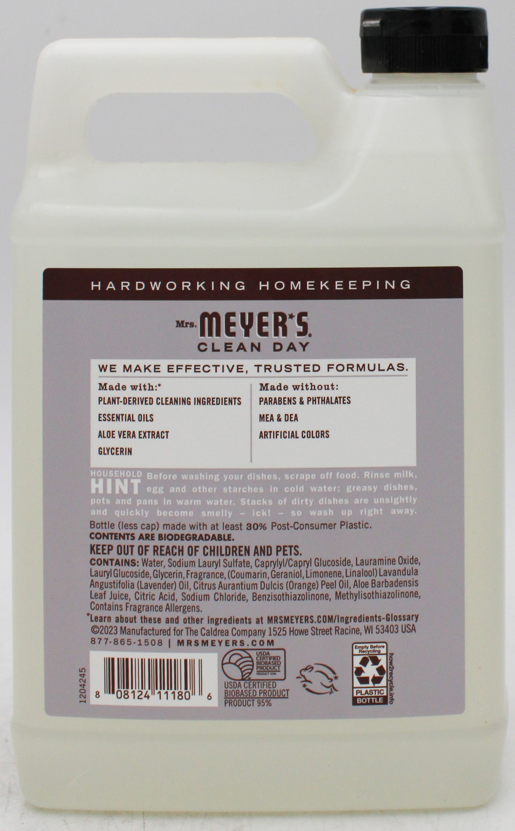 SP MRS. MEYER'S DISH SOAP REFILL LAVENDER SCENT 48 FL oz