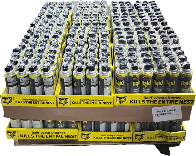 SP PEST2025 RAID WASP & HORNET KILLER  25% BONUS 3CT 17.5oz DISPLAY