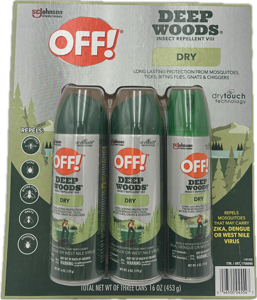 DEEP WOODS 3PACK  2-6oz/1-4oz DRY  192CT PALLET DISPLAY US