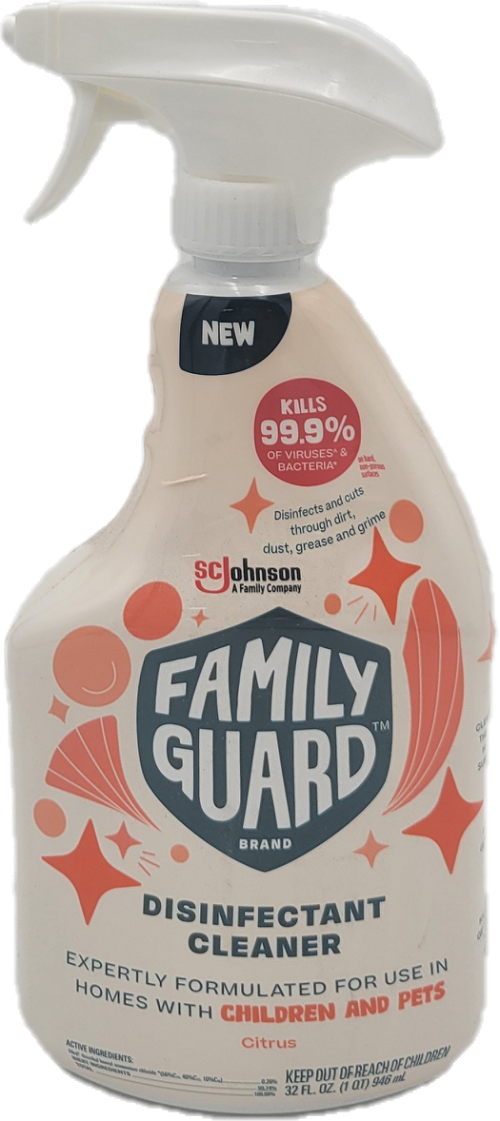 FAMILY GUARD DISINFECTANT CLEANER TRIGGER CITRUS 32oz