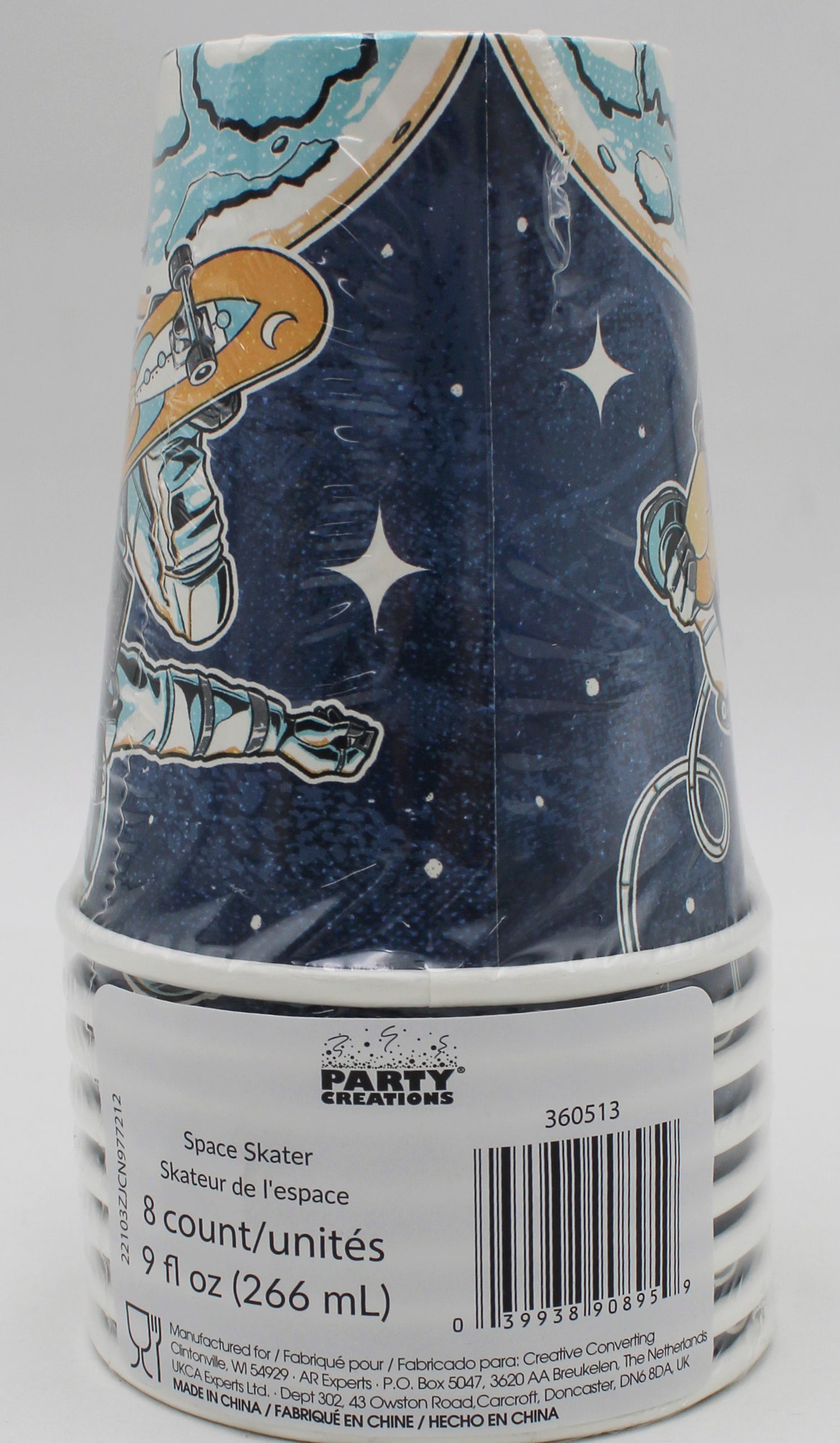 9oz. CUP 8CT SPACE SKATER