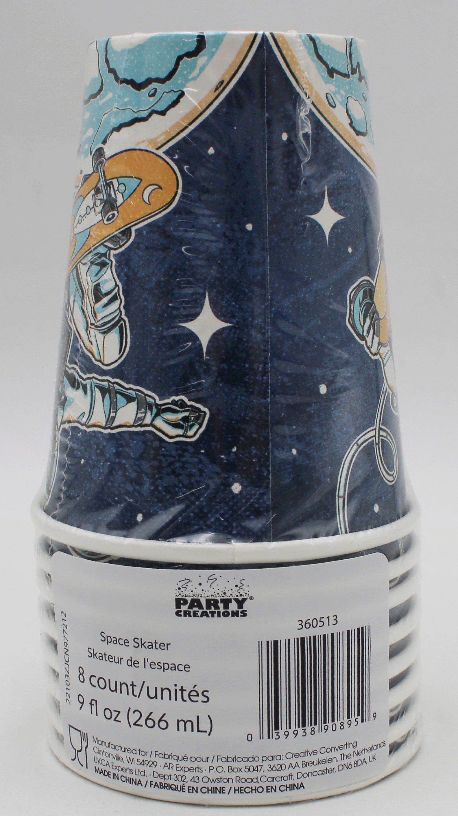 9oz. CUP 8CT SPACE SKATER