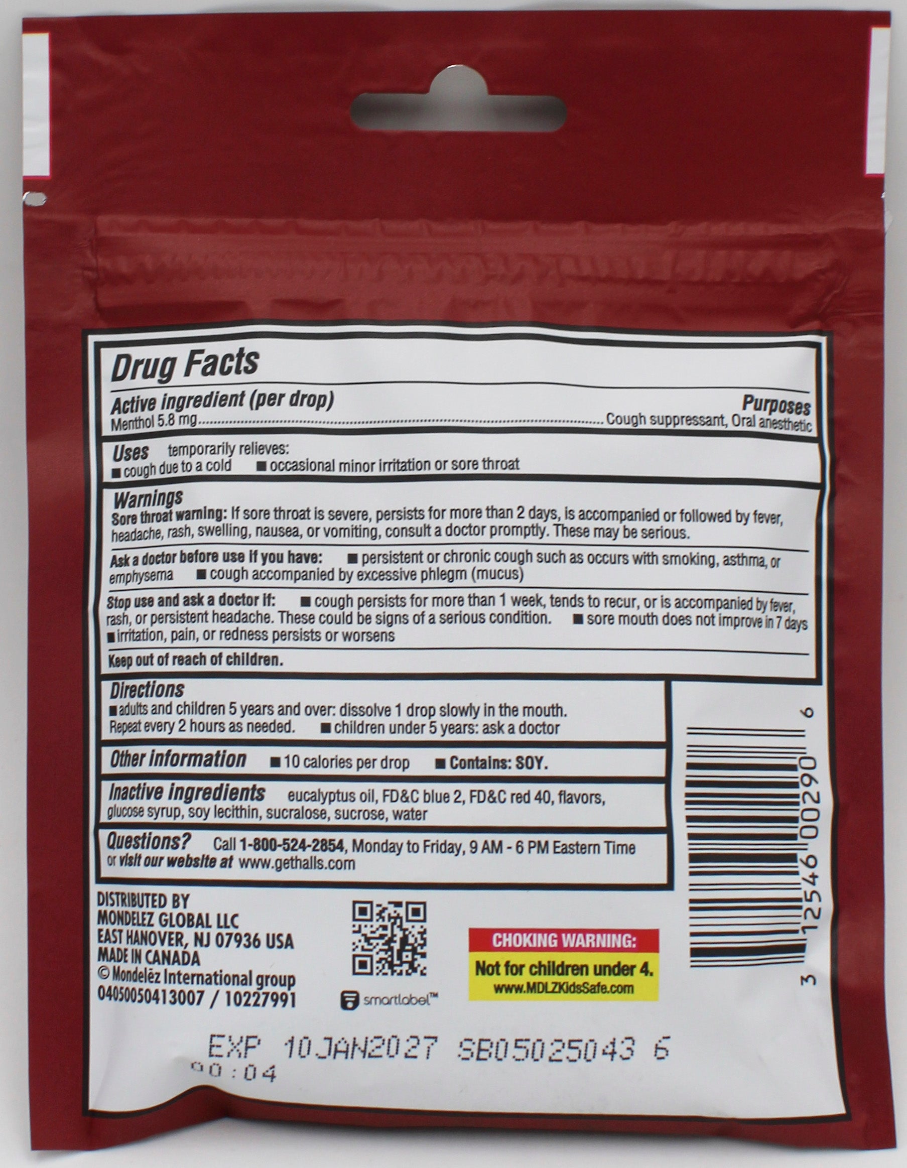 HALLS 14 CT CHERRY EXP 1/10/27